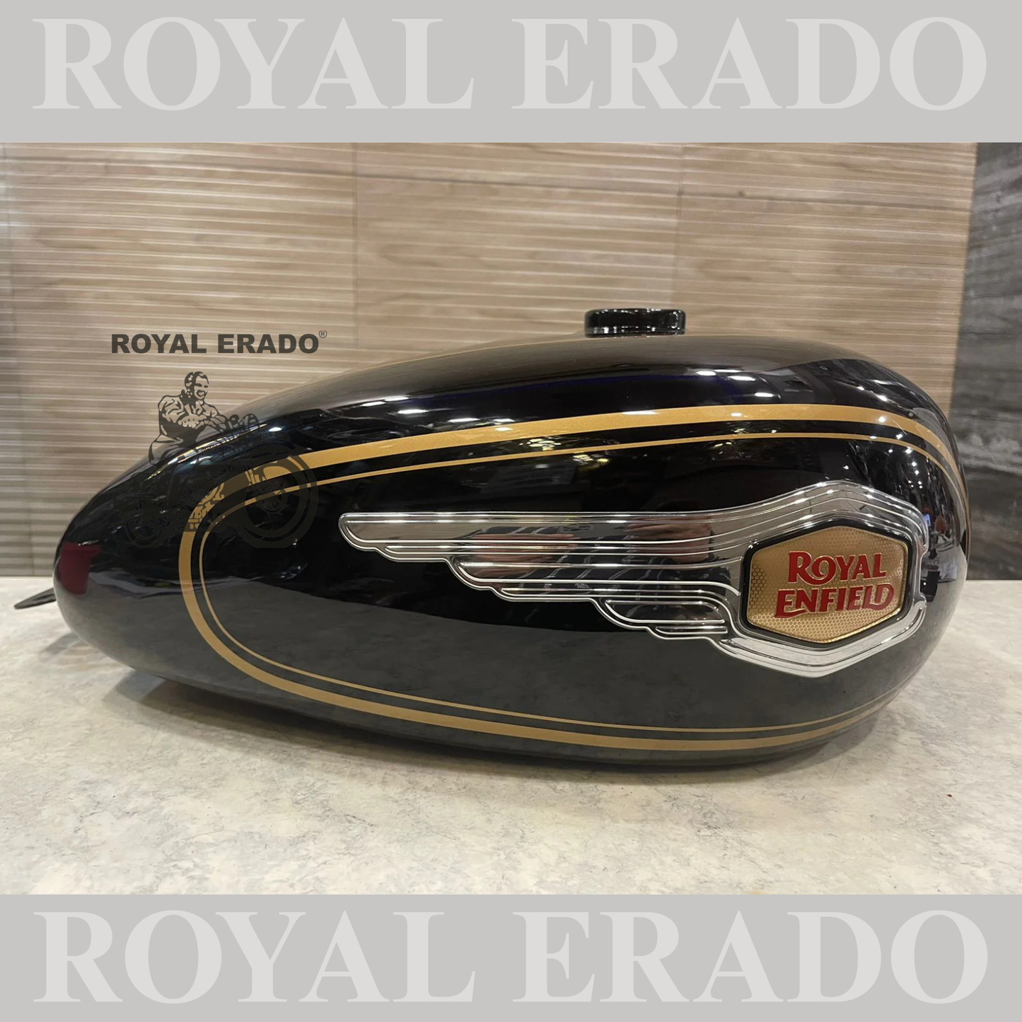 Royal Enfield tank standard model freshly made for bs-3 bs-4 with pinning and sticker