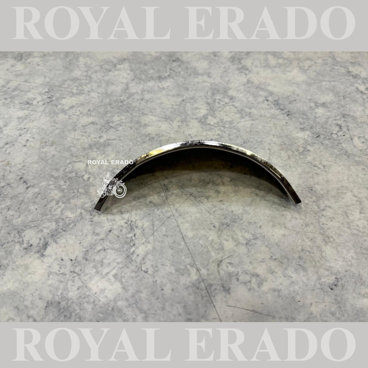 Royal Enfield Reborn Classic Electra Standard battalion chrome head light shade with made like a gun logo in red and black color