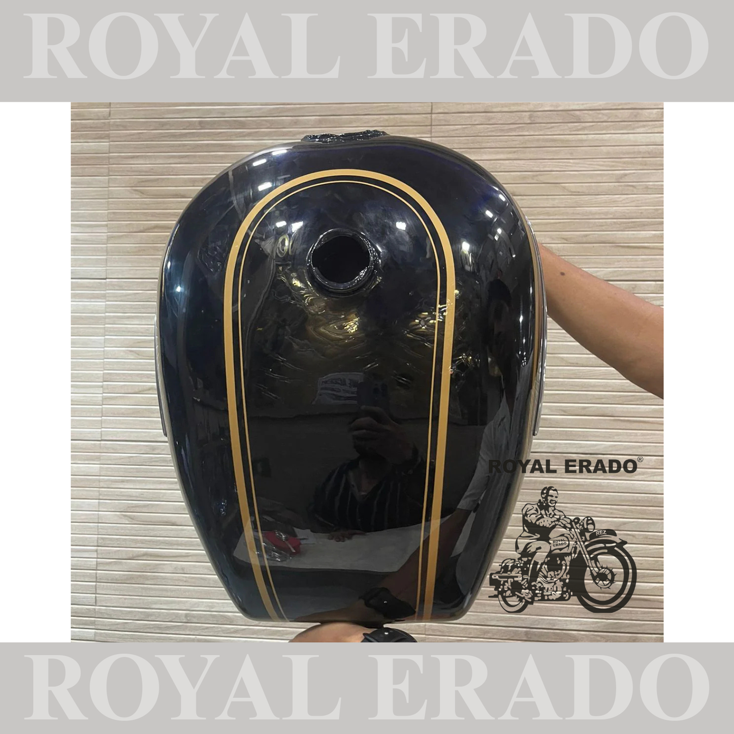 Royal Enfield tank standard model freshly made for bs-3 bs-4 with pinning and sticker