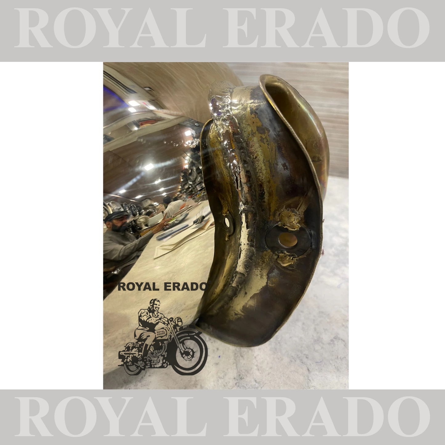 Royal enfield pure brass tank for old model vintage g2 style fit to classic electra and standard