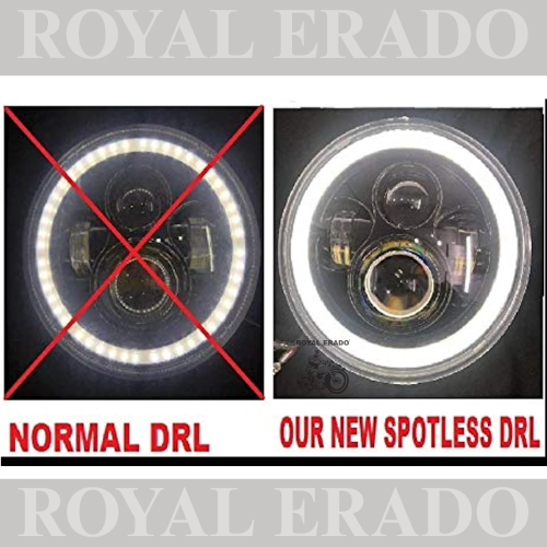 ROYAL ERADO 7" 110 FULL RING head light for royal enfield classic , electra , standard