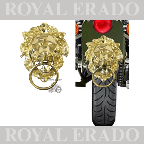 Brass lion xxl for rear number plate , front mudguard , and decorative in house
