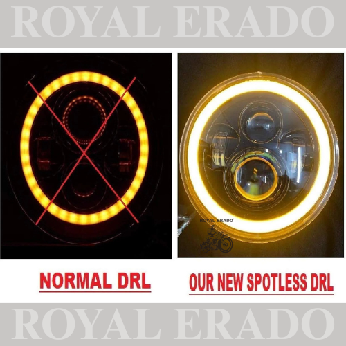 ROYAL ERADO 7" 110 FULL RING head light for royal enfield classic , electra , standard