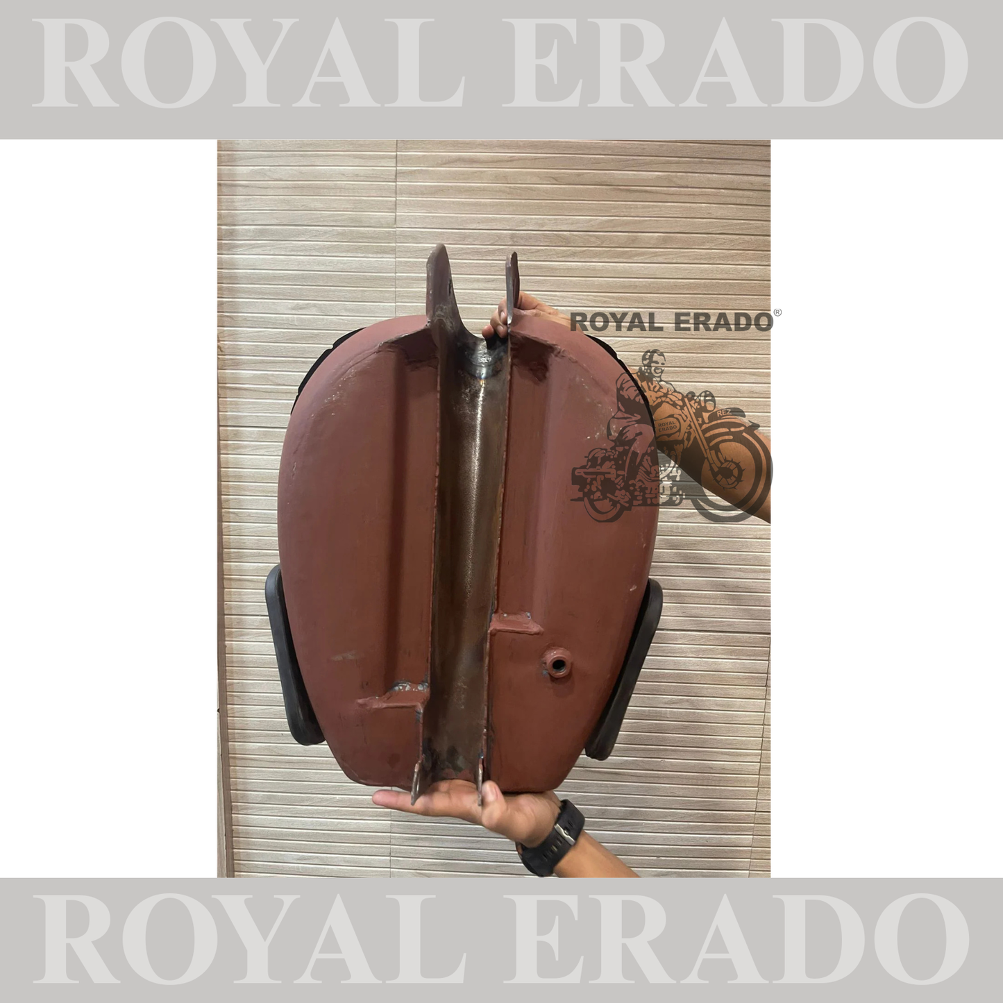 18 to 20 litter tank with vintage enfield tank monogram and knee pad for royal enfield old model g2 standard electra n classic