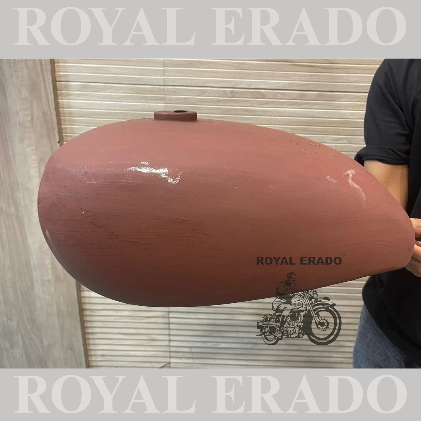 Royal enfield standard classic electra tank in raw without paint.