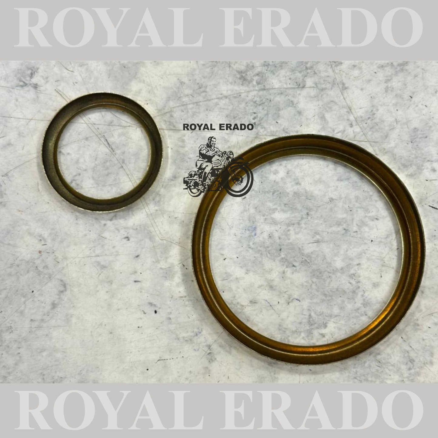 Royal Enfield Classic Electra Standard bullet 350 500cc old 1962 model vintage g2 meter and ampmeter amp meter ring in brass.