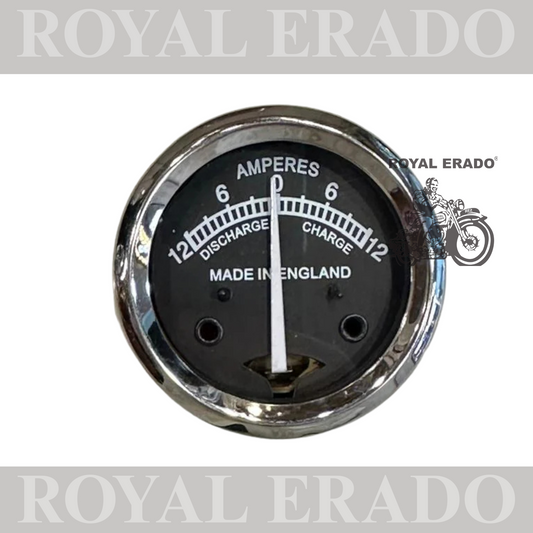 Brand New Vintage Replica Lucas Ammeter Ampere 12-0-12 AMP Meter Fit For Royal Enfield Bullet Early Models