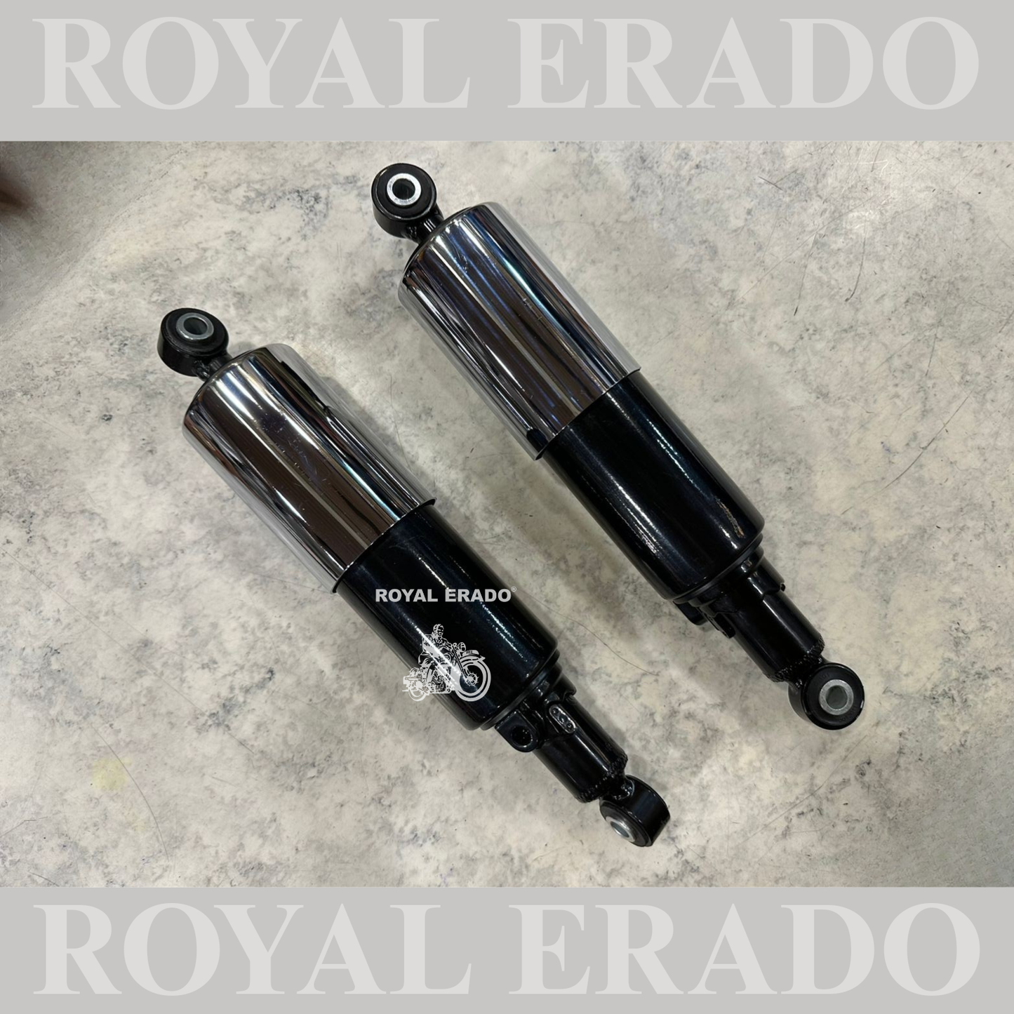Royal Enfield vintage g2 1962 old model black chrome shocker for Standard bullet Electra.