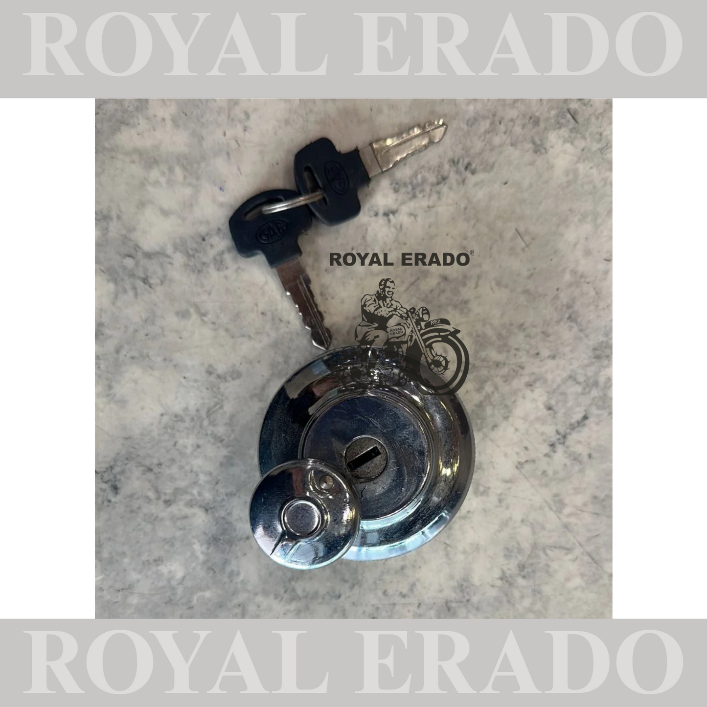 vintage style 1962 g2 model tank cap chrome with lock for royal enfield standard before 2000 model