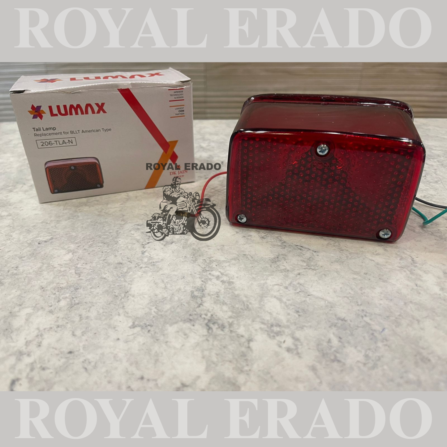 Vintage g2 old model Lumax style heavy quality tail light for Royal Enfield Standard 350 500cc and g2