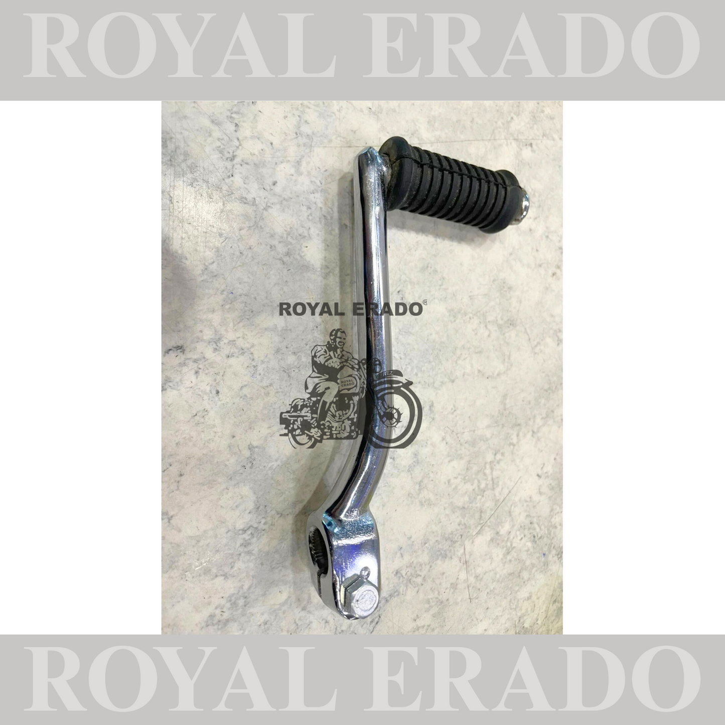 Kick lever for royal enfield standard old model in chrome.