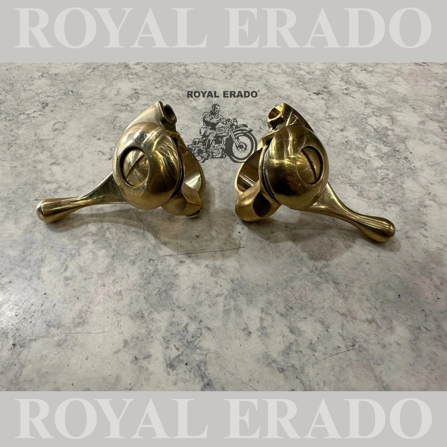 Royal enfield g2 vintage 1962 modle brass retarded advance lever set / left & right choke lever set