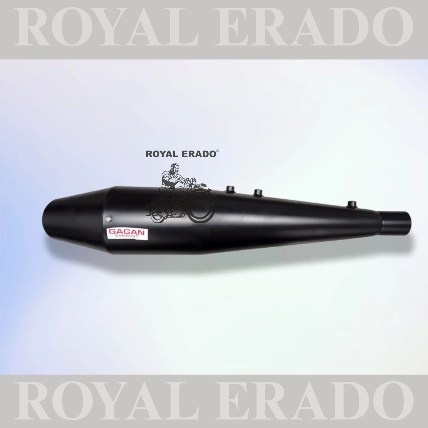 DOLPHIN SILENCER BLACK FOR ROYAL ENFIELD CLASSIC ELECTRA STANDARD