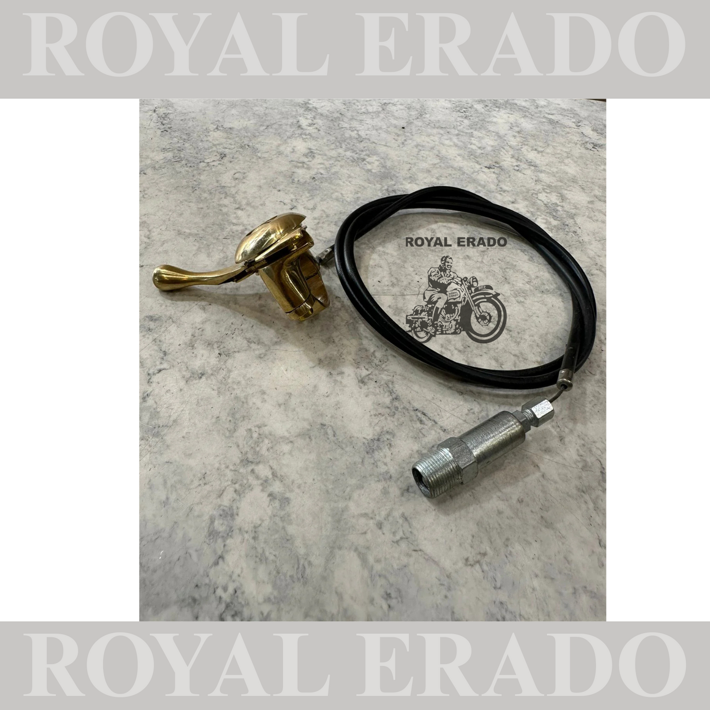 Royal enfield g2 vintage 1962 modle brass retarded advance choke lever right with cable