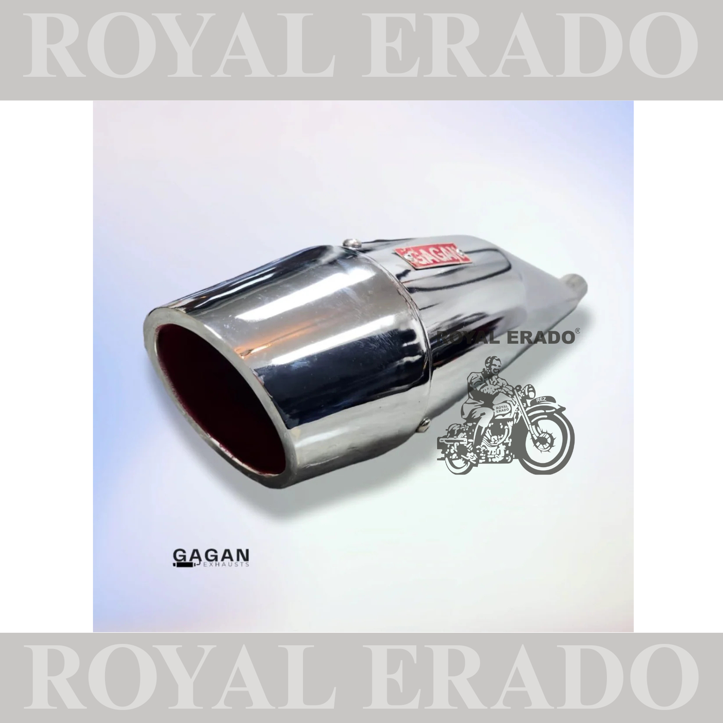 DOLPHIN PREMIUM SILENCER CHROME FOR ROYAL ENFIELD CLASSIC ELECTRA STANDARD