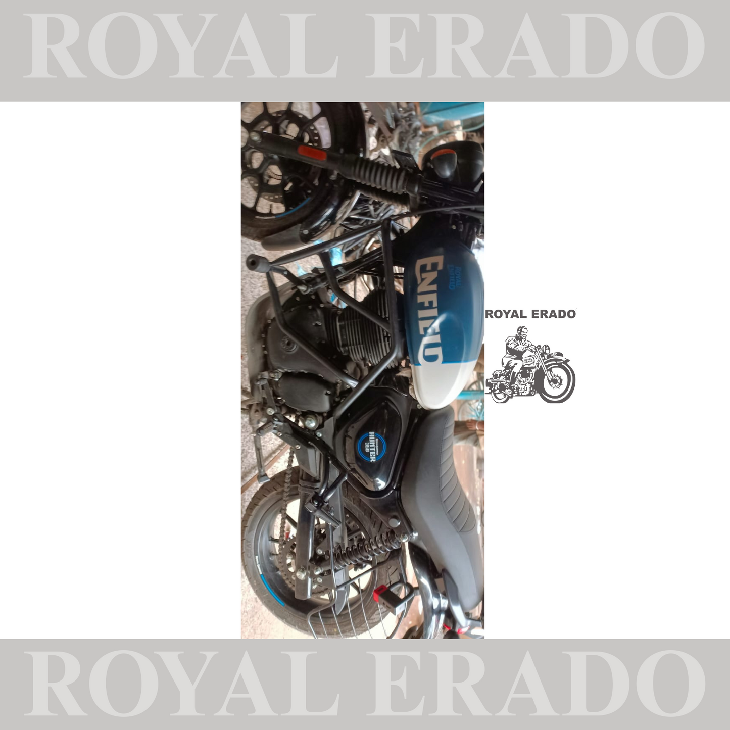 Touring Kit TYPE-2 for Royal Enfield Hunter 350 ( backrest ,crash guard, saddle stays )