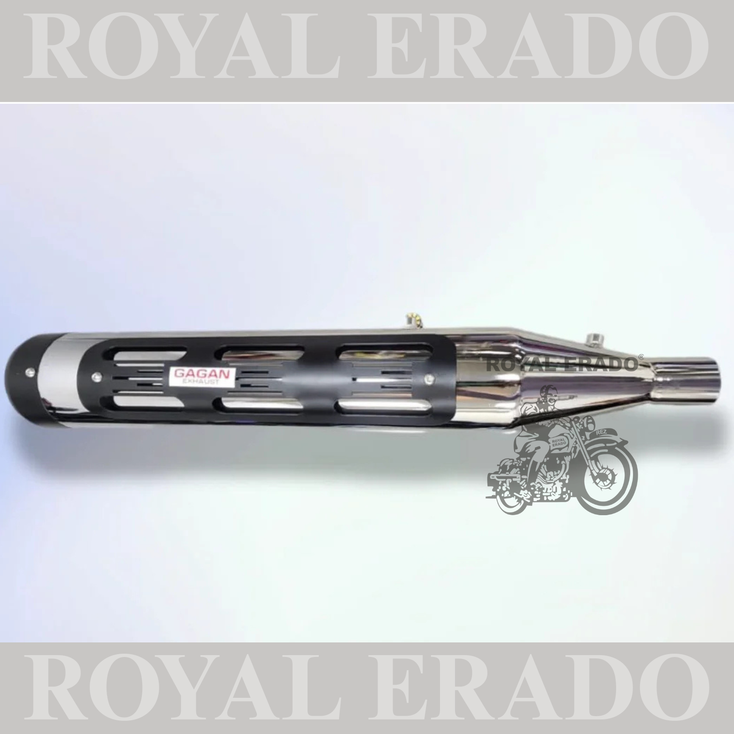 XPLODER SILENCER EXHAUST CHROME FOR ROYAL ENFIELD CLASSIC ELECTRA STANDARD WITH GLASSWOOL