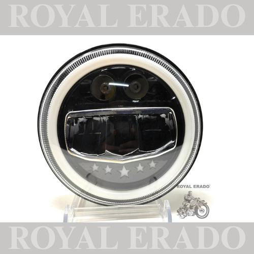 ROYAL ERADO 7" 5 STAR head light for royal enfield classic , electra , standard
