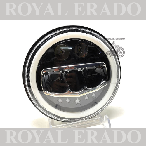 ROYAL ERADO 7" 5 STAR head light for royal enfield classic , electra , standard