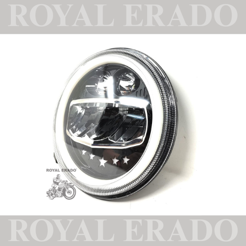 ROYAL ERADO 7" 5 STAR head light for royal enfield classic , electra , standard