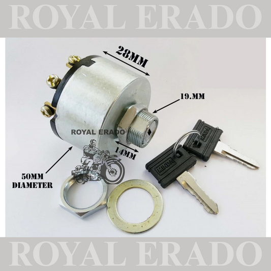 BRAND NEW ROYAL ENFIELD IGNITION SWITCH TOOL BOX MOUNTED VINTAGE OLD MODEL