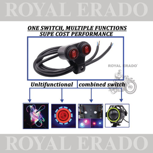 Motorcycle Handlebar Control Switches ON Off Switch