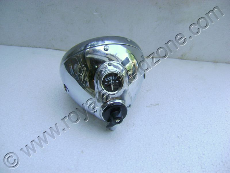 NEW BSA,TRIUMPH,ROYAL ENFIELD CHROME G2 LUCAS VINTAGE OLD MODEL TYPE HEADLIGHT 7"