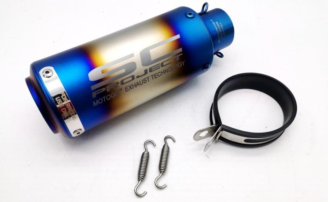 Universal Bike Exhaust SC Project Straight (Multicolor) For -Universal Modified Fitment Will Fit On Most All Bike