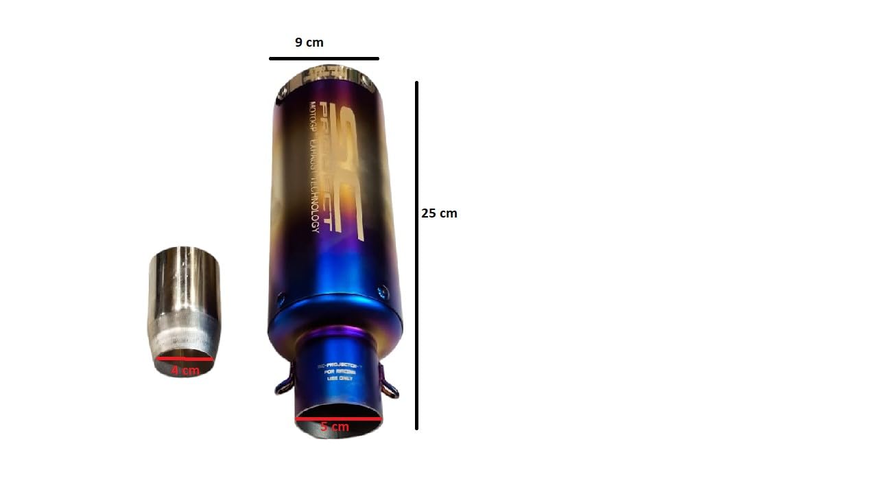 Universal Bike Exhaust SC Project Straight (Multicolor) For -Universal Modified Fitment Will Fit On Most All Bike