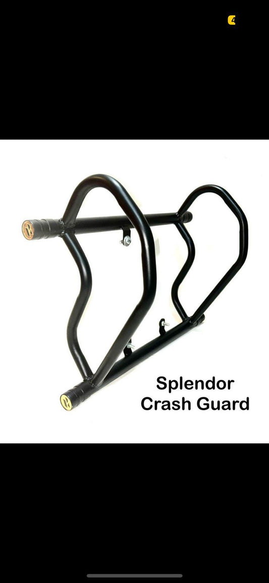 SPLENDOR CRASH BAR / LEG GUARD WITH SLIDER / FRAME SLIDER