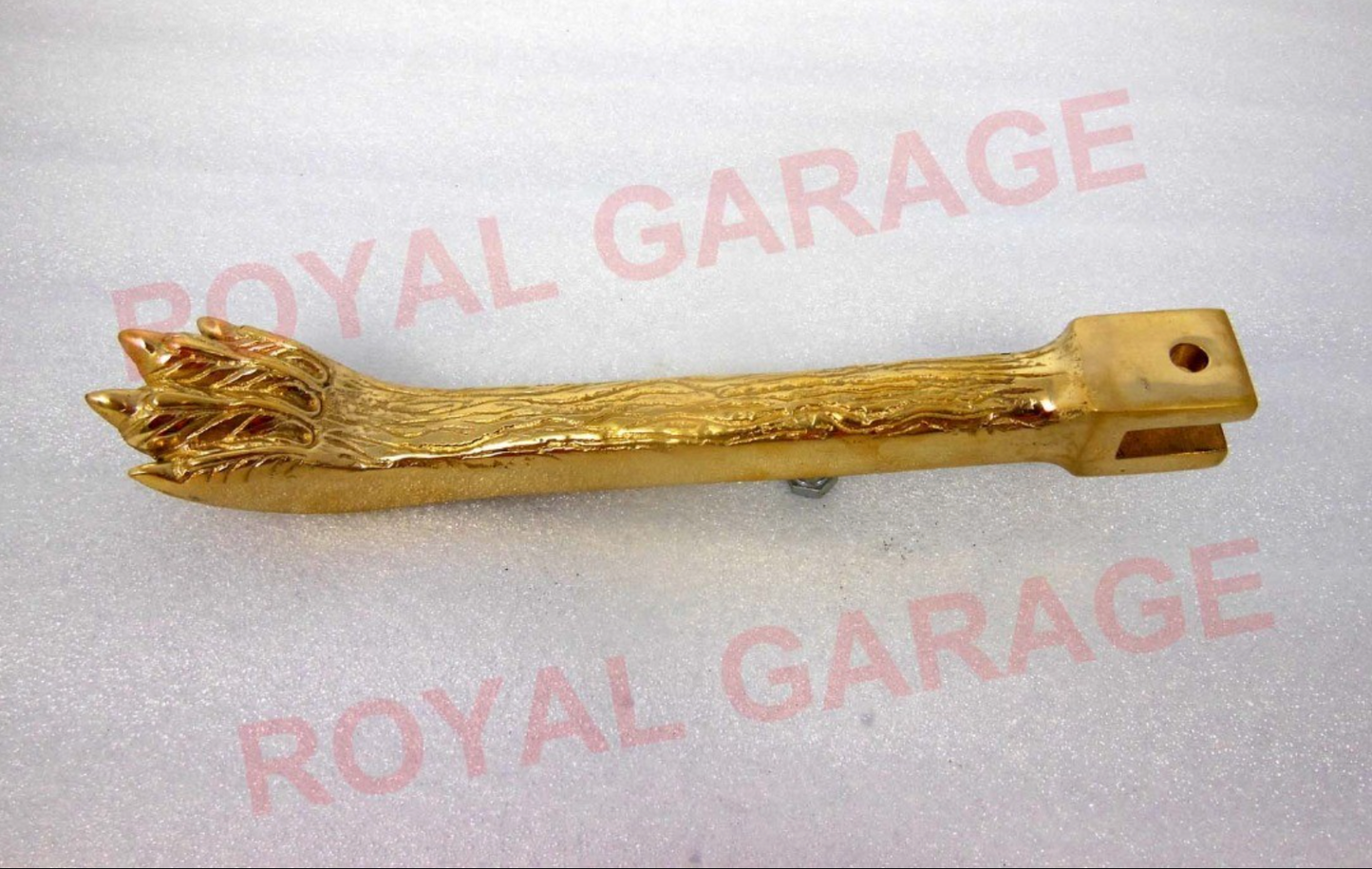 Brass side stand lion feet for royal enfield bs3 /bs4/ bs6 from 2010 to 2020 model classic , electra , standard