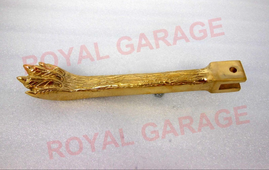 BRASS SIDE STAND LION FEET  FOR ROYAL ENFIELD BS3 /BS4/ BS6 FROM 2010 TO 2020 MODEL CLASSIC , ELECTRA , STANDARD