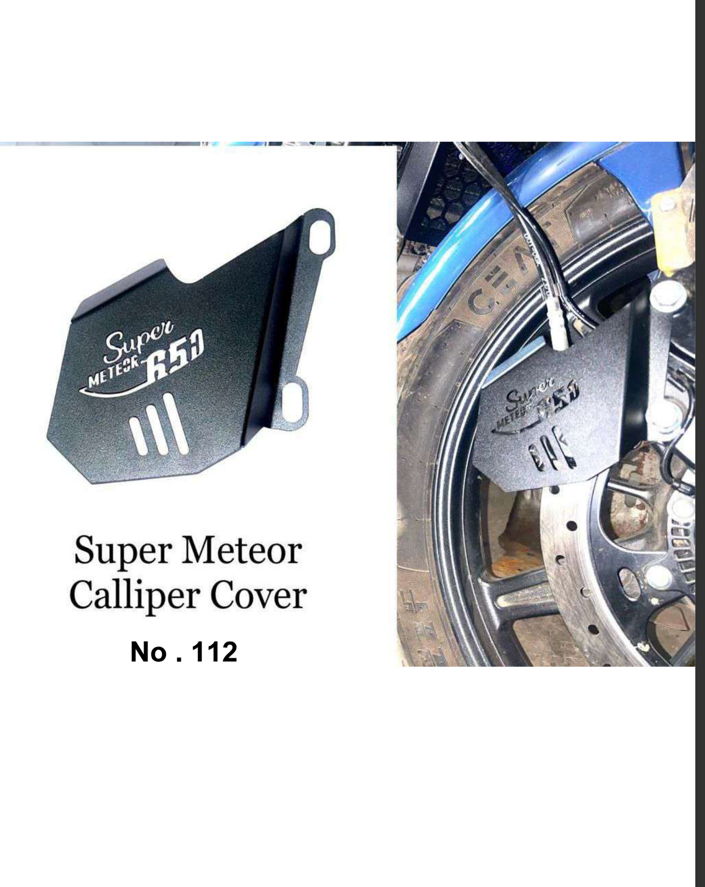 ROYAL ENFIELD SUPER METEOR FRONT DISC BREAK CALLIPER COVER