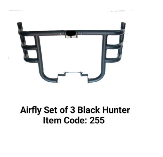 HEAVY AIRFLY SET OF 3 PEACES BLACK FOR ROYAL ENFIELD HUNTER 350CC