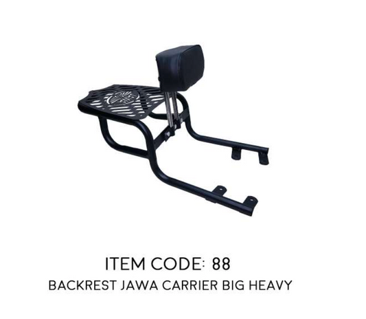 JAWA BACKREST WITH CARRIER BIG HEAVY