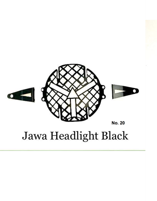 JAWA HEAD LIGHT GRILL BLACK