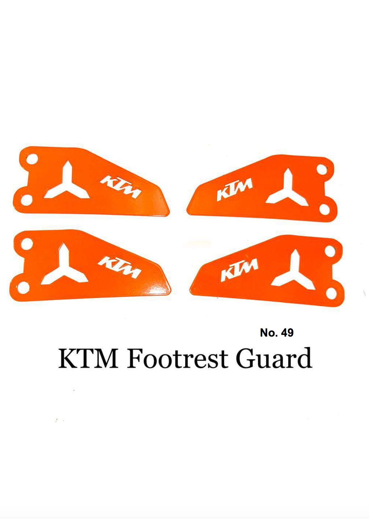 KTM FOOTREST GUARD SET