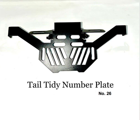 UNIVERSAL TAIL TIDY NUMBER PLATE