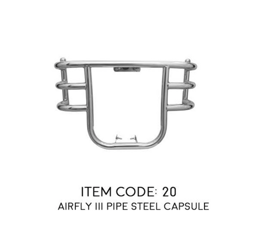 AIRFLY DESIGN STAINLESS STEEL LEG GUARD CRASH BAR  FOR ROYAL ENFIELD , CLASSIC , ELECTRA STANDARD BS4/ BS6