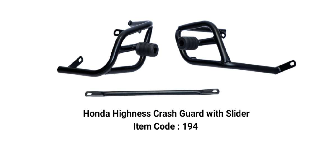 HONDA HNESS 350 CRASH BAR / LEG GUARD WITH SLIDER