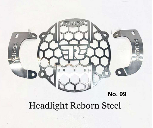 reborn head light grill stainless steel