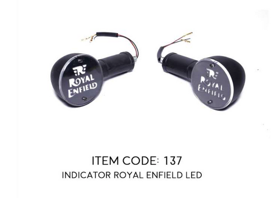 INDICATOR FOR ROYAL ENFIELD R LOGO WITH DUAL LIGHT