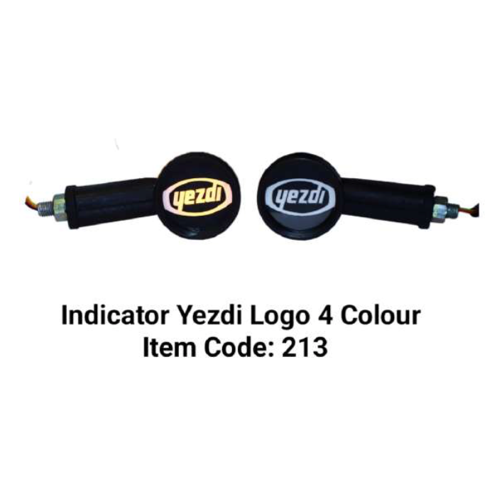 INDICATOR SET OF 4 WITH YEZDI LOGO ON INDICATOR DUAL LIGHT