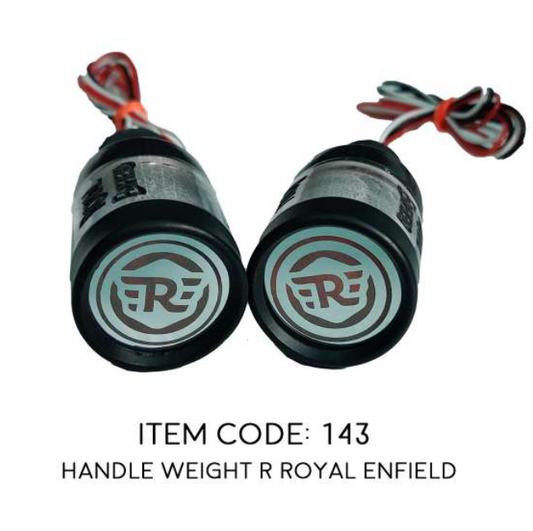 HANDLE WEIGHT WITH DUAL LIGHT FOR ROYAL ENFIELD CLASSIC / ELECTRA / STANDARD TYPE 2
