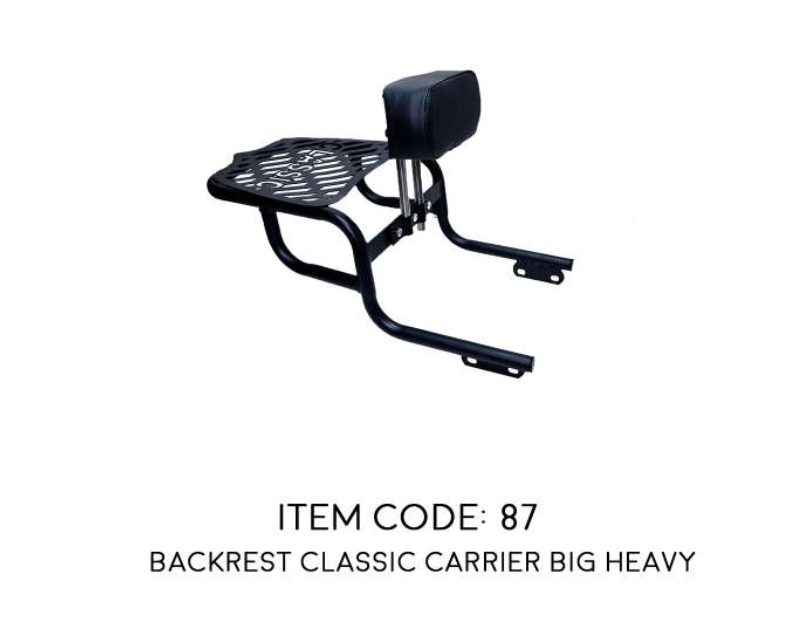 backrest for ROYAL ENFIELD CLASSIC BS4/ BS6
