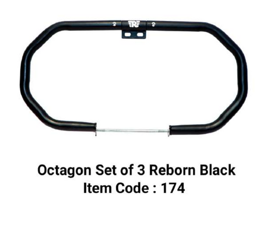 OCTAGON  SET OF 3 PEACES  LEG GAURD CRASH BAR FOR REBORN / METEOR 350CC
