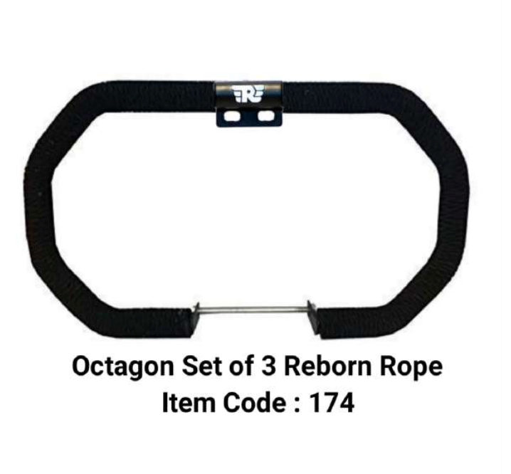 OCTAGON SET OF 3 PEACES LEG GAURD CRASH BAR FOR REBORN / METEOR 350CC