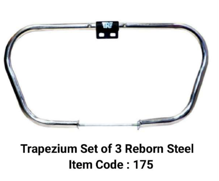 TRAPEZIUM set of 3 peaces LEG GAURD CRASH BAR FOR REBORN / METEOR 350CC