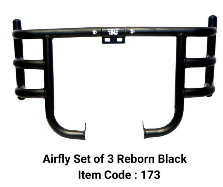 AIR FLY 3 ROD LEG GAURD CRASH BAR SET OF 3 PEACES FOR REBORN / METEOR 350CC