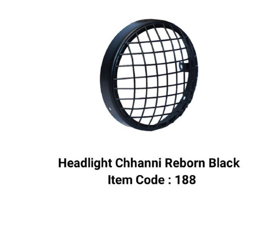 HEAD LIGHT GRILL BLACK FOR REBORN